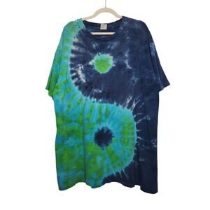 Vintage Tie Dye Art Nature Grateful Dead Sundog XX Yin Yang Shirt Oversized